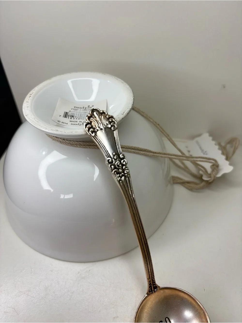 Mud Pie ‘Just In Queso’ Ceramic Dip Bowl Set with ‘So Cheesy’ Spoon
